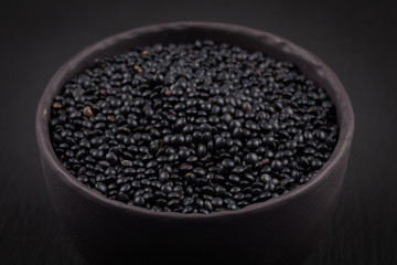 many black beluga lentil seeds