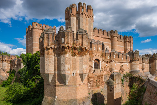 Coca Castle, Segovia Province, Castile-Leon (Spain)