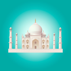 Taj Mahal Vector Design