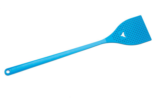 Plastic fly swatter to control insects