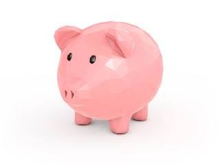 Piggy bank 3d render illustration