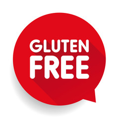 Gluten free icon label vector