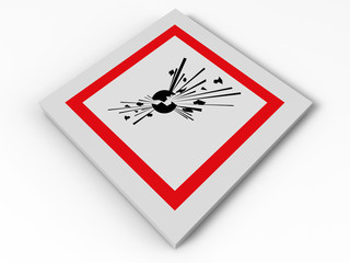 Explosive sign