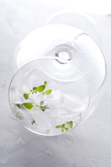 ice with herbs
