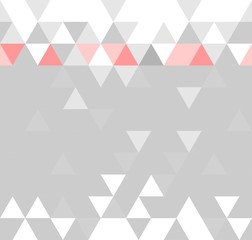 Tile vector pattern with flat surface grey, pink and white triangle background