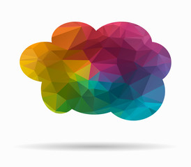 cloud poly icon