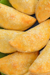 Freshly baked cookies with curd