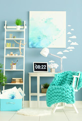 Stylish design workplace