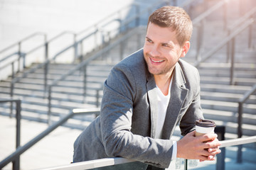 Cheerful young man