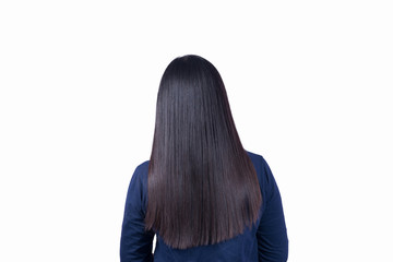 Asian woman hair.Healthy hair care.