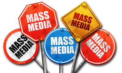 mass media, 3D rendering, rough street sign collection