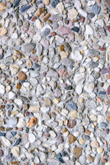 Wall texture of small stones