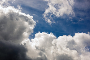 Cloudy summer sky