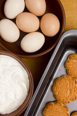 Cookies on a baking sheet