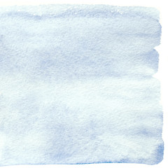 Serenity square watercolor banner. Trend blue watercolor backgro - 113275676