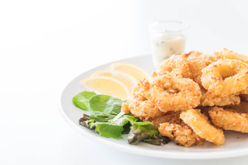 fried squid (calamari rings)