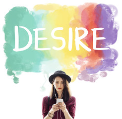 Desire Inspire Goals Follow Your Dreams Concept