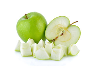 Green apple isolated on white background