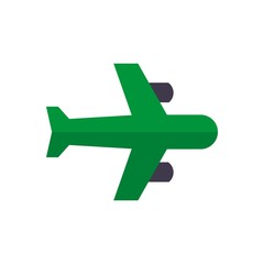 Logo design airplane traveling symbol vector