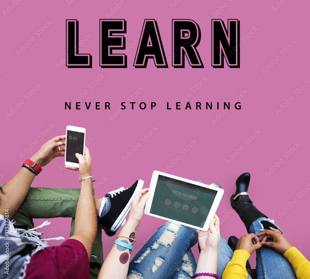 Poster skills practice learning study learn concept