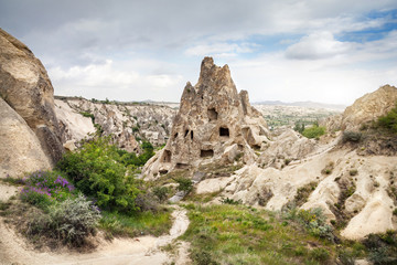 Fototapeta na wymiar Church in the rock in Cappadocia