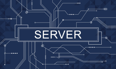 Obraz premium Server Online Technology Storage Software Concept
