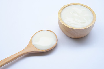 Fototapeta na wymiar natural yogurt 
