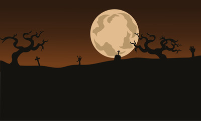 Halloween Scary backgrounds and full moon