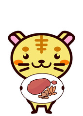 若鶏のワイン煮と動物シリーズ