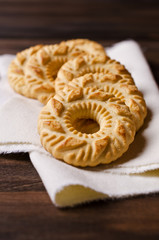 Round cookies with an ornament