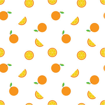 Orange seamless pattern, wallpaper,background