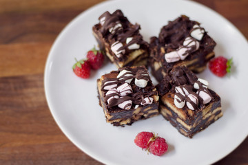 Chocolate biscuit cake.