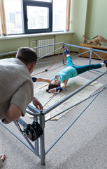 the spine to correct equipment for stretching