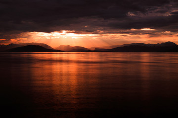 Sun rise over Albany