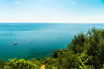 Fototapeta na wymiar summer in the bay of Trieste