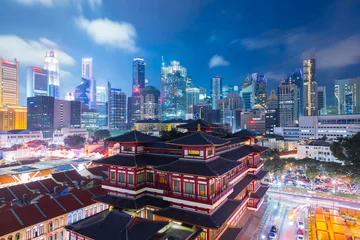 Foto op Canvas Buddha relic temple in Singapore. © newroadboy