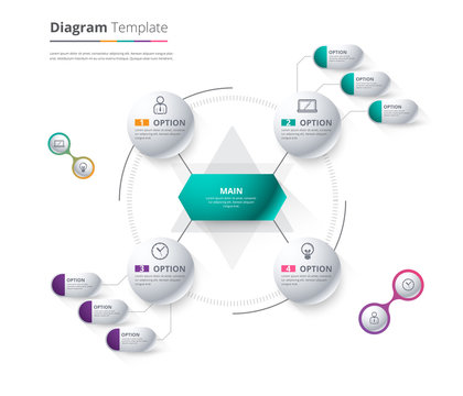 Diagram Template, Organization Chart Template. Flow Template, Bl