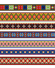Colorful borders collection. Vector hand drawn border set