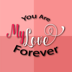 valentines day vintage lettering background