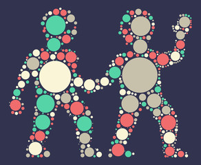 Gemini shape vector design