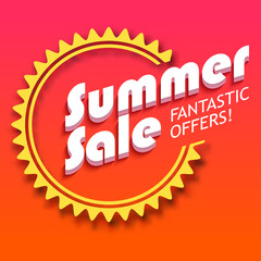 Summer sale advertisement