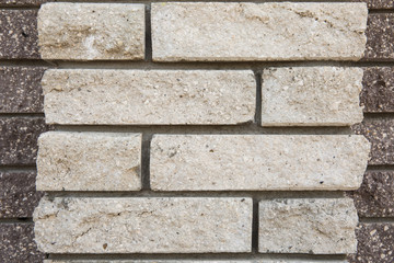 background wall of gray brick