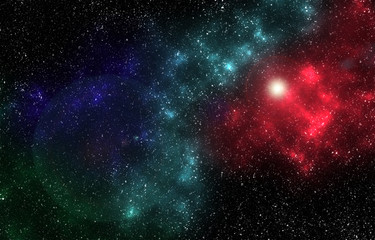 Naklejka premium Universe space abstract background, digital graphic resource (Created with Photoshop, not from NASA)