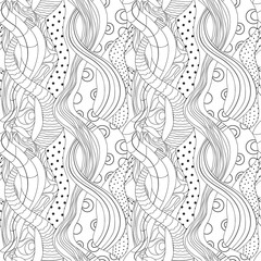 Obraz premium abstract seamless pattern of vertical waves with a different pattern