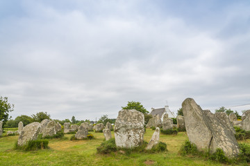 Fototapeta na wymiar les mégalithiques d'Erdeven(Bretagne) 