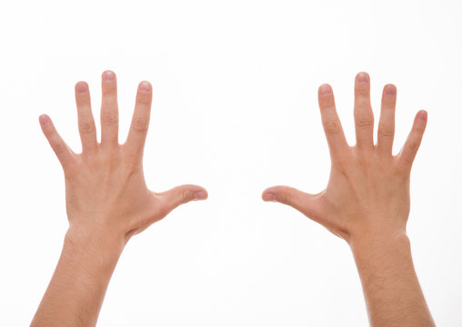 Two male hands