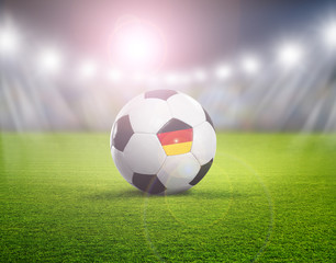 Fußball im Licht © by-studio