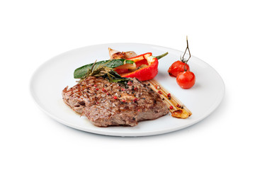 Grilled beef steak