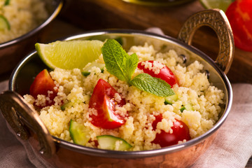 Couscous salad with vegetables