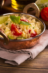 Couscous salad with vegetables